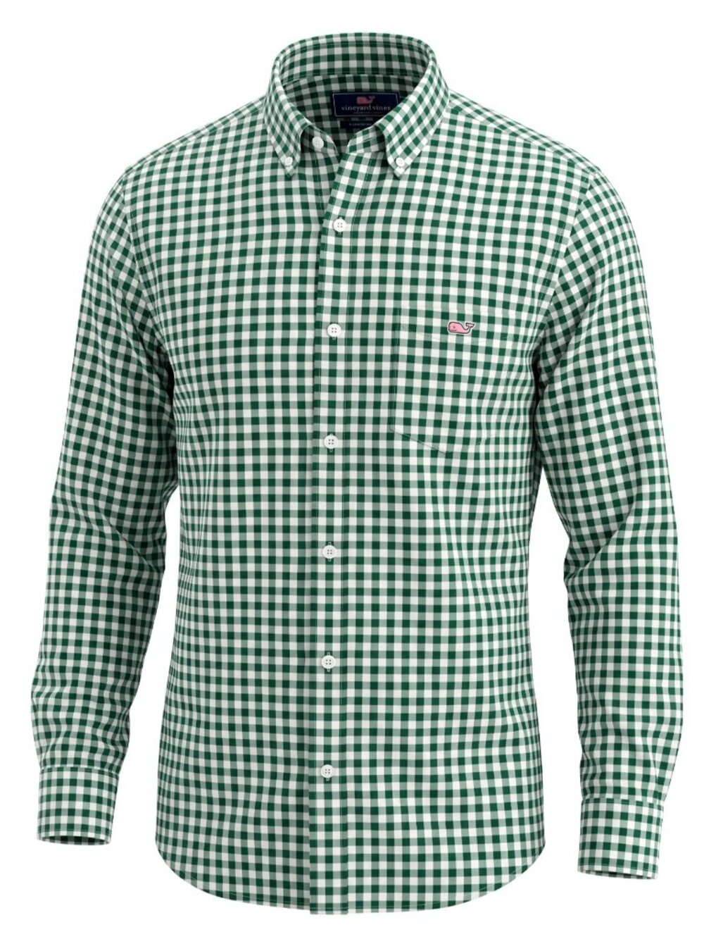 Vineyard Vines Mens 2XL Green Gingham Tucker Shirt Classic Fit Cotton Preppy XXL